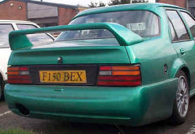 Cosworth style rear bumper for Orion, and rear EVO spoiler.